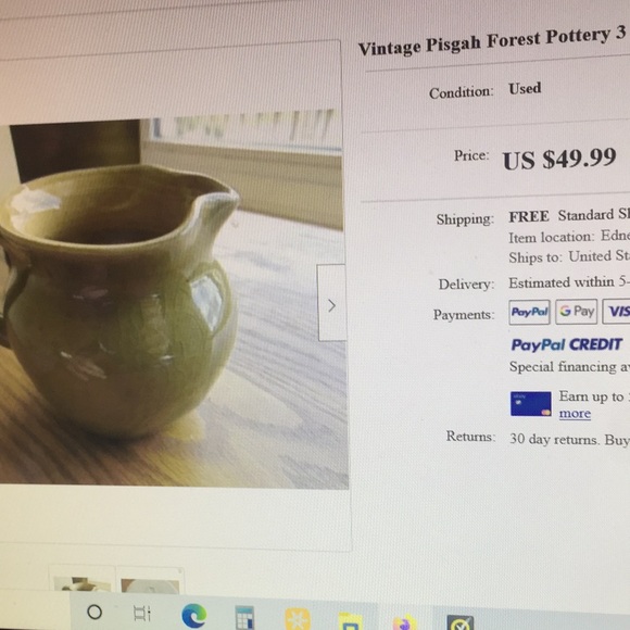 Vintage Pisgah Forest Pottery, North Carolina - Picture 7 of 8